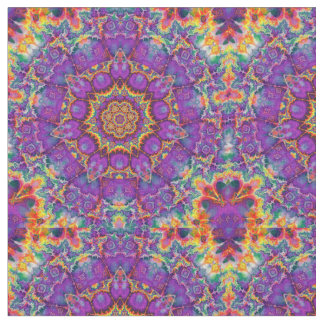 Paarse regenboog Kaleidoscoop-kunst Stof