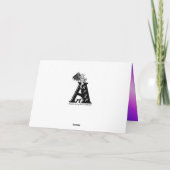 Paarse regenboogdromen , Angel Wings Notitiekaartje (Achterkant)