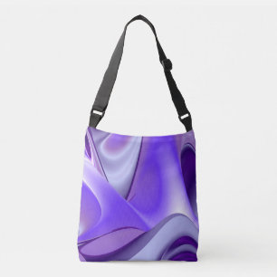 Paarse regenboogdromen crossbody tas