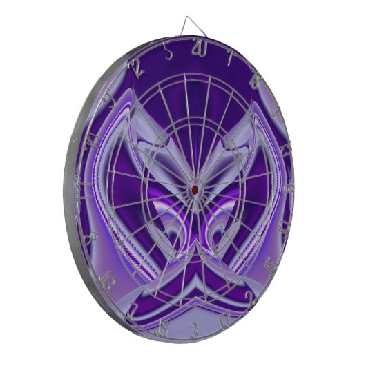 Paarse regenboogdromen dartbord (Voorkant Links)