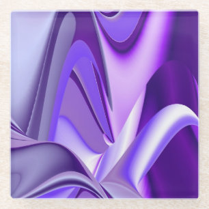 Paarse regenboogdromen glazen onderzetter