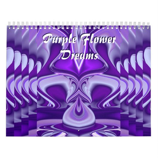 Paarse regenboogdromen kalender (Hoes)