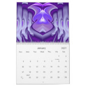 Paarse regenboogdromen kalender (Jan 2027)