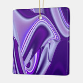 Paarse regenboogdromen keramisch ornament (Links)