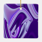 Paarse regenboogdromen keramisch ornament (Achterkant)