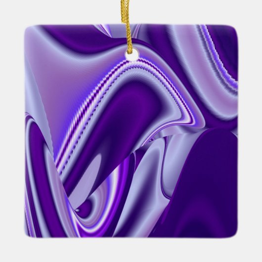 Paarse regenboogdromen keramisch ornament (Voorkant)