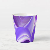 Paarse regenboogdromen latte mok (Voorkant)