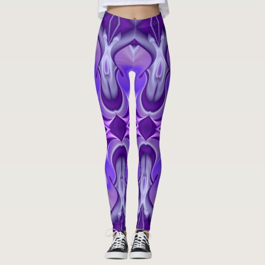 Paarse regenboogdromen leggings (Voorkant)