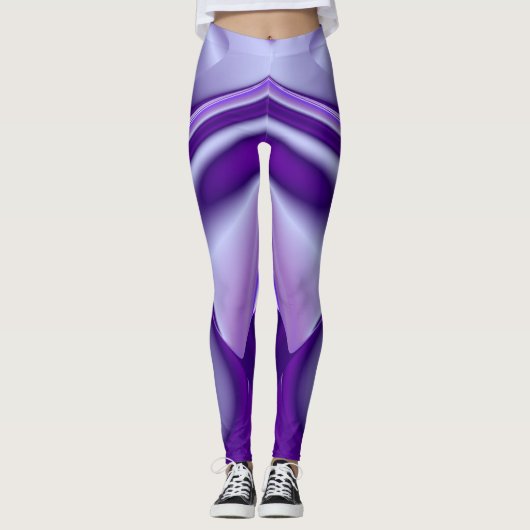 Paarse regenboogdromen leggings (Voorkant)
