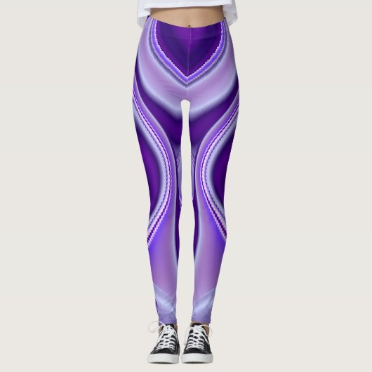 Paarse regenboogdromen leggings (Voorkant)