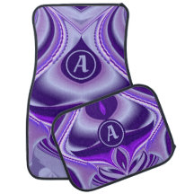 Paarse regenboogdromen met monogram