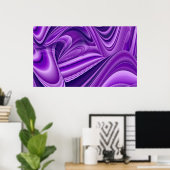 Paarse regenboogdromen poster (Thuiskantoor)