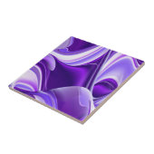 Paarse regenboogdromen tegeltje (Zijkant)