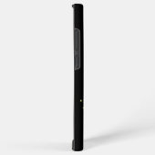 Paarse regenbooghartslag met sterren op zwart samsung galaxy hoesje (Rechterkant)