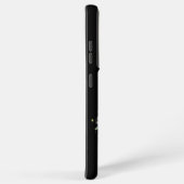 Paarse regenbooghartslag met sterren op zwart samsung galaxy hoesje (Rechterkant)