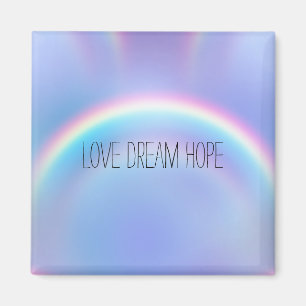 Paarse regenboogliefde Dream Hope gepersonaliseerd Magneet