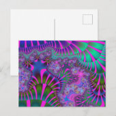 Paarse regenboogsmelt briefkaart (Voorkant / Achterkant)