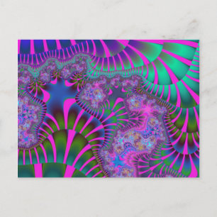 Paarse regenboogsmelt briefkaart