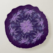 Paarse regenfegel rond kussen (Achterkant)