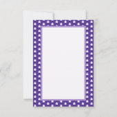 Paarse regenwang bedankkaart (Achterkant)