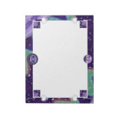 Paarse regenwang notitieblok (Gedraaid)