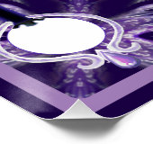 Paarse regenwang perfect poster (Hoek)