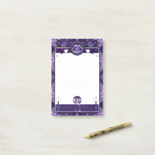 Paarse regenwang post-it® notes