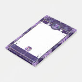 Paarse regenwang post-it® notes (Schuin)