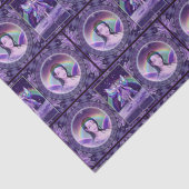 Paarse regenwang tissuepapier (Detail)