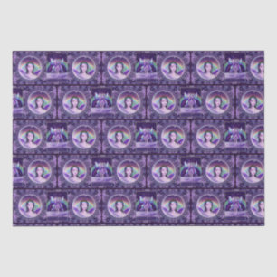 Paarse regenwang tissuepapier