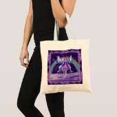 Paarse regenwang tote bag (Voorkant (product))