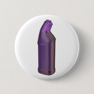 Paarse reinigingsvloeistoffles ronde button 5,7 cm