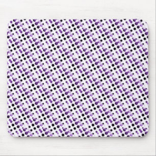 Paarse Retro Bubbles Mousepad Muismat