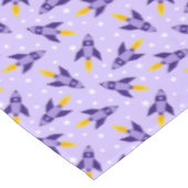 Paarse Retro Rocket tafelkleed (Gekanteld)