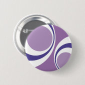 paarse retro ronde button 5,7 cm (Voorkant /achterkant)