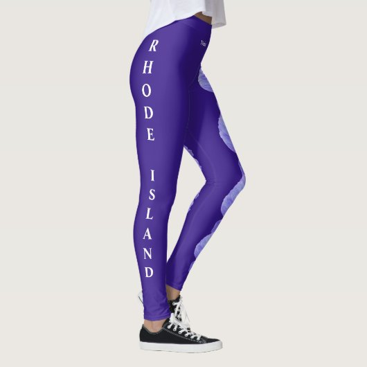 Paarse Rhode Island Violet State Flower Leggings (Rechts)