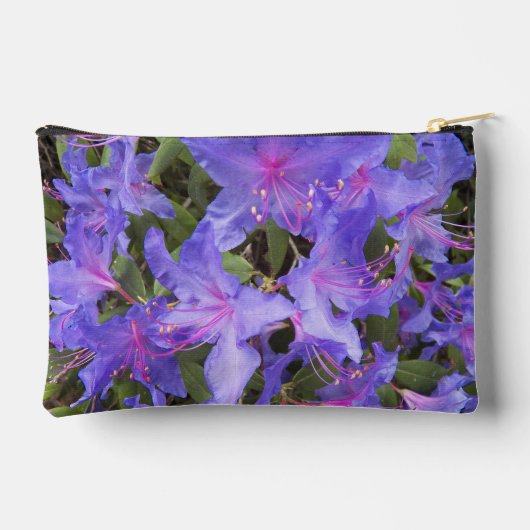 Paarse Rhododendron Blooms Floral Etui (Achterkant)