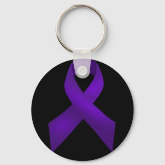Paarse Ribbon Awareness Lupus Sleutelhanger