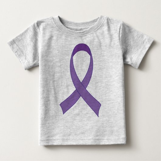 Paarse Ribbon Awareness Tshirt Gift (Voorkant)