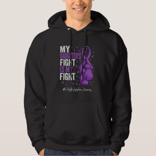 Paarse Ribbon Daughter Hodgkins Lymfoom Awareness Hoodie