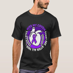 Paarse Ribbon Overdose Awareness Miss Cousin T-shirt