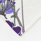 PAARSE RLOWERS FLEECE DEKEN (Hoek)