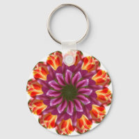 Paarse, rode en gele tulpen
