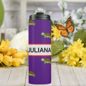 Paarse Rode Moderne Schildpad Tumbler Thermosbeker