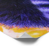 Paarse Rode Panda Poster (Hoek)