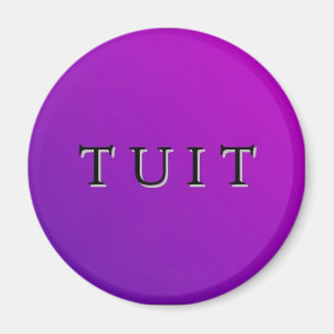 Paarse Ronde Tuit Magnet Magneet