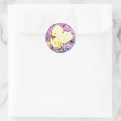 Paarse Roos Envelope Seal Stickers (Tas)
