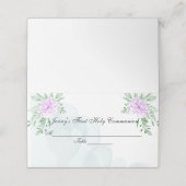 Paarse Roos Eucalyptus verlaat eerste communie (Buitenkant ongevouwen)