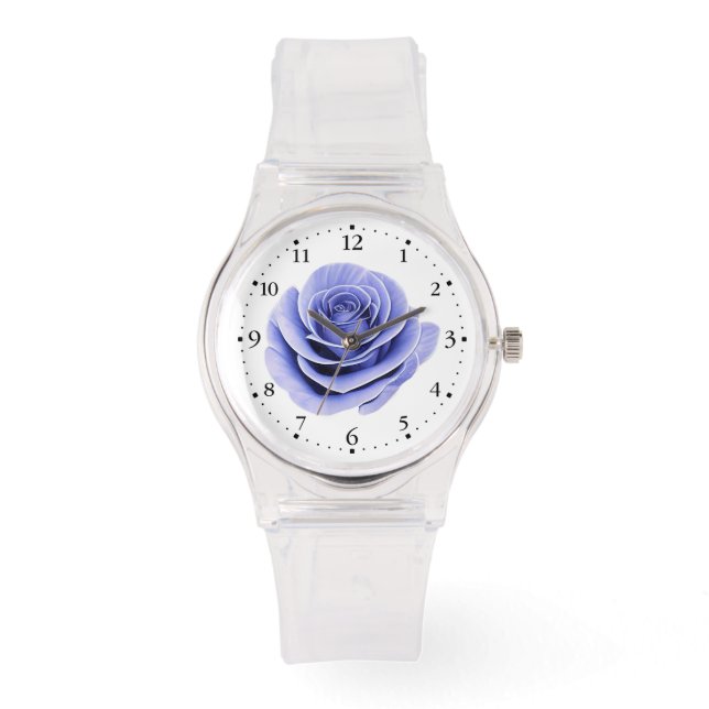 Paarse Roos Horloge (Voorkant)