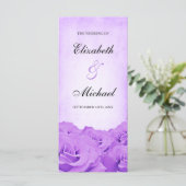  Paarse Roos huwelijksprogramma Programma (Staand voorkant)